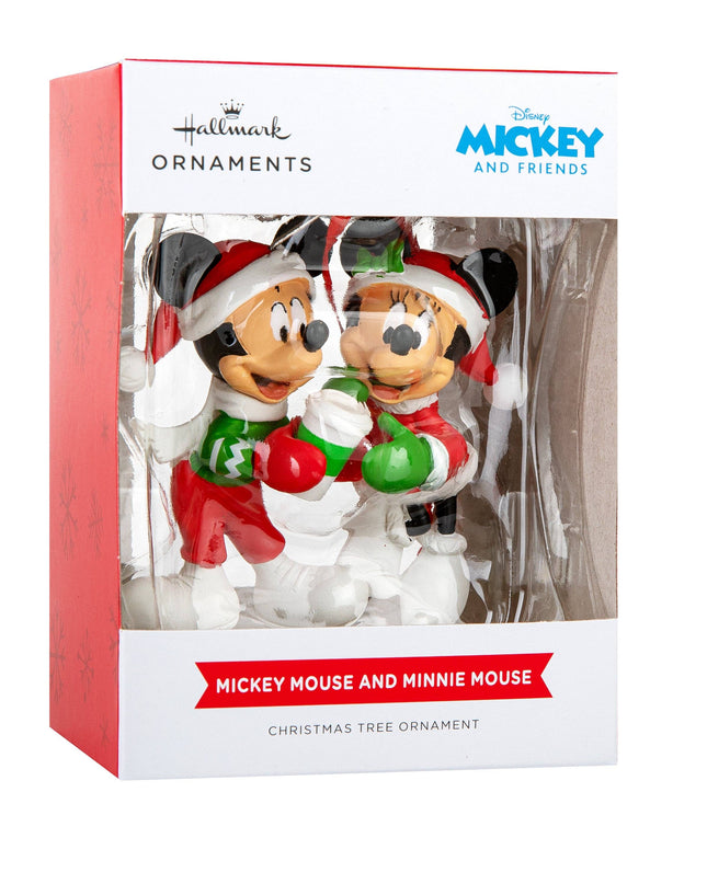 Hallmark - Collectable Disney Ornament - Festive Mickey & Minnie Mouse
