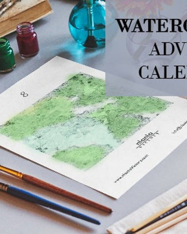 Watercolour Advent Calendar, Painting Advent Calendar, Painting Kit, Christmas Countdown-0