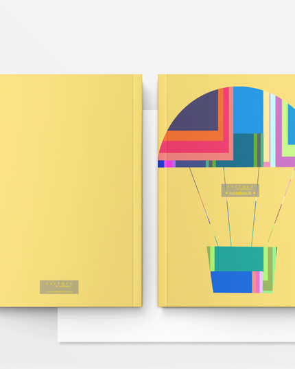 Hot Air Balloon + Fly With Me! Set of 2 Size A5 Travel Notebooks, Victory In Wellness-2