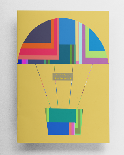 Hot Air Balloon + Fly With Me! Set of 2 Size A5 Travel Notebooks, Victory In Wellness-1